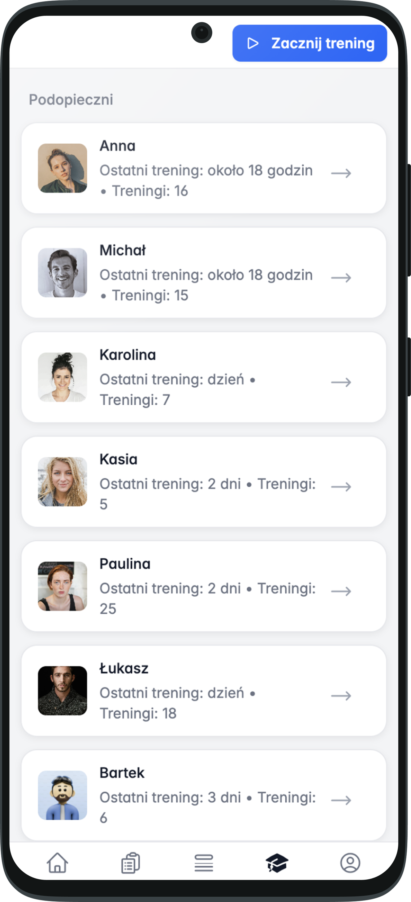 Aplikacja treningowa HumHubs